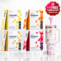 Unicity Complete Ultimate Wellness Bundle – Unimate & Balance 4-Pack Variety System (120 Stick Packs)+1 Tumbler gift