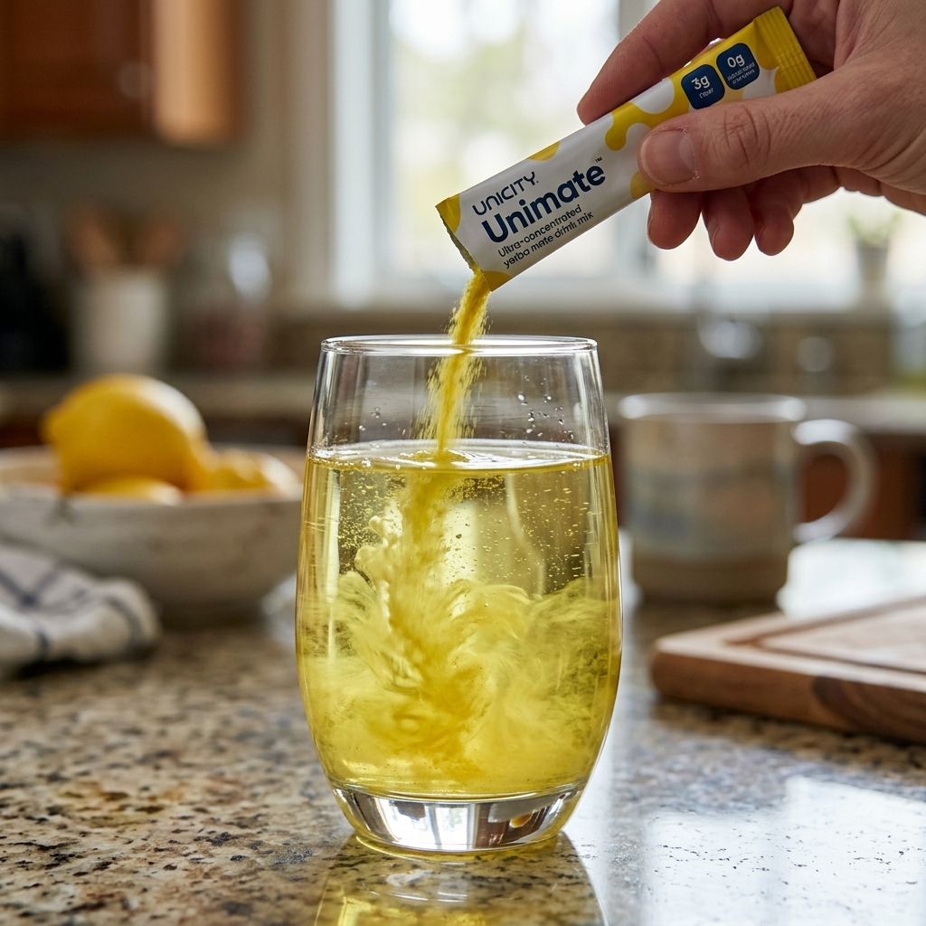 10-Pack Unimate Bundle – 30 Sticks Per Pack | Natural Lemon Flavor+2 Tumblers gift