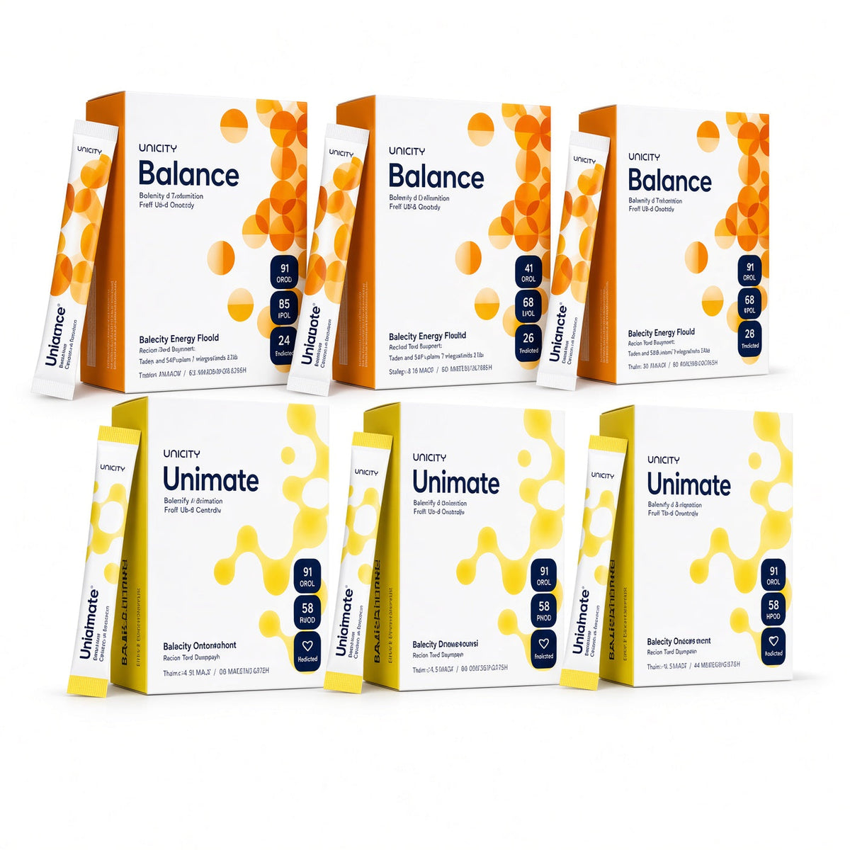 3 Unicity Balance + 3 Unimate Complete Daily Wellness Combo