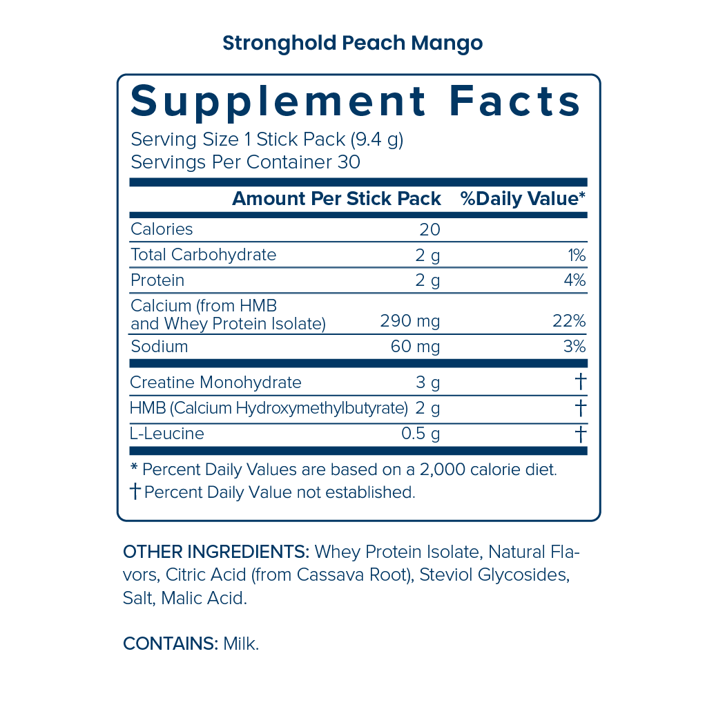 StrongHold delivers targeted nutrition for lifelong muscle health.